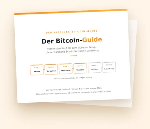Vorschau: das Titelblatt des Bitcoin-Guides